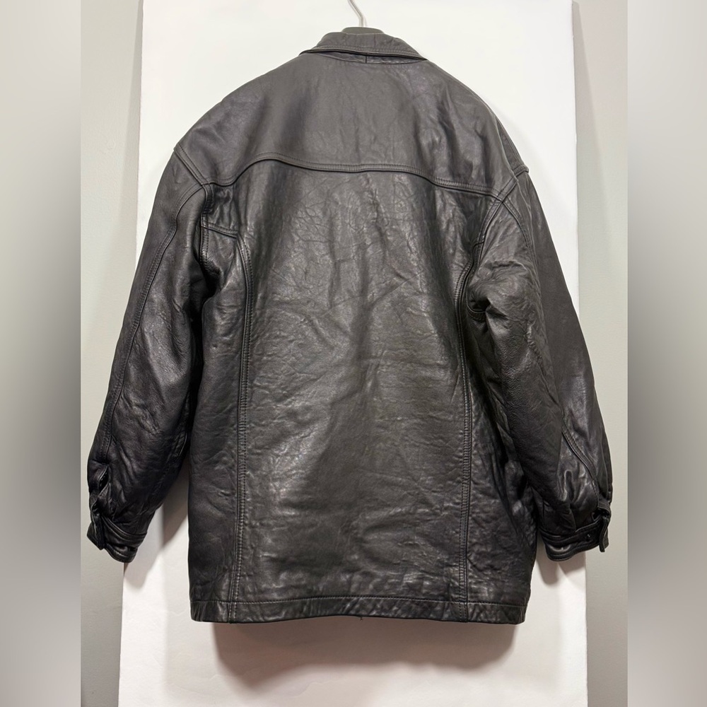Today's Man Classic Collection Size Small Men’s Black Leather Jacket - Picture 12 of 16